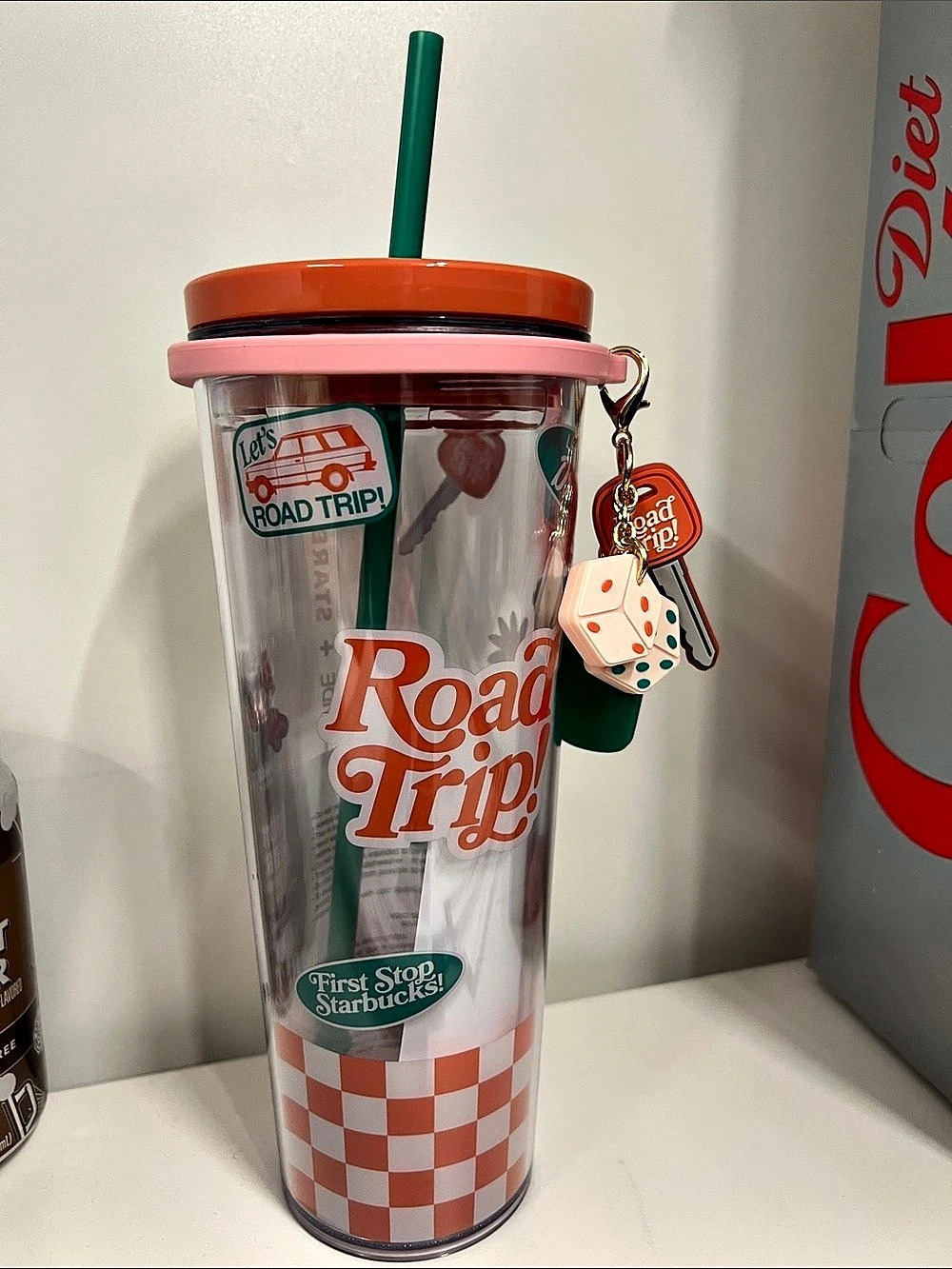 Starbucks x Dandy Worldwide Road Trip Cold Cup Tumbler with Charms Cold Cup
